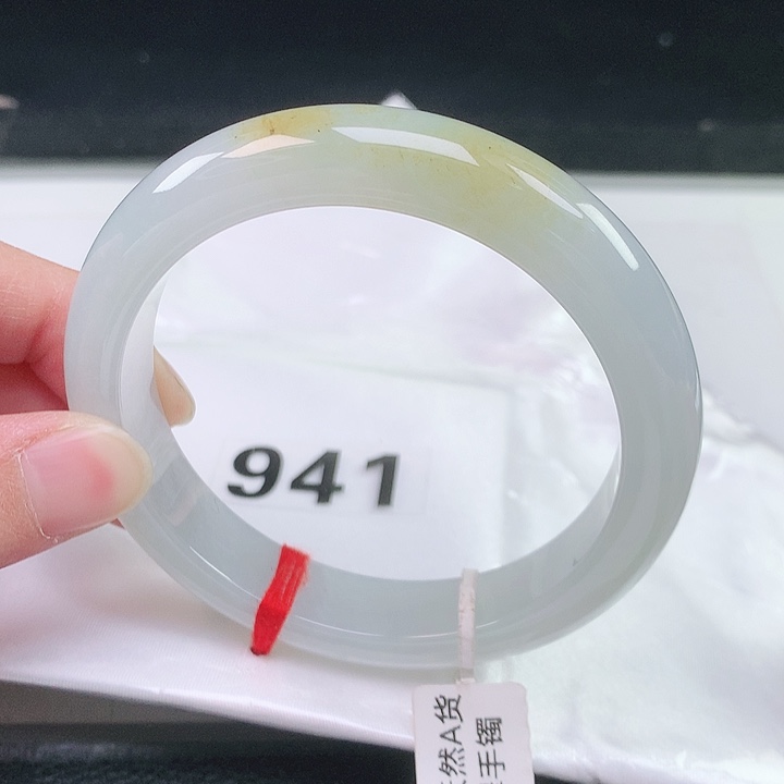 翡翠未镶嵌手镯60.6圈口941