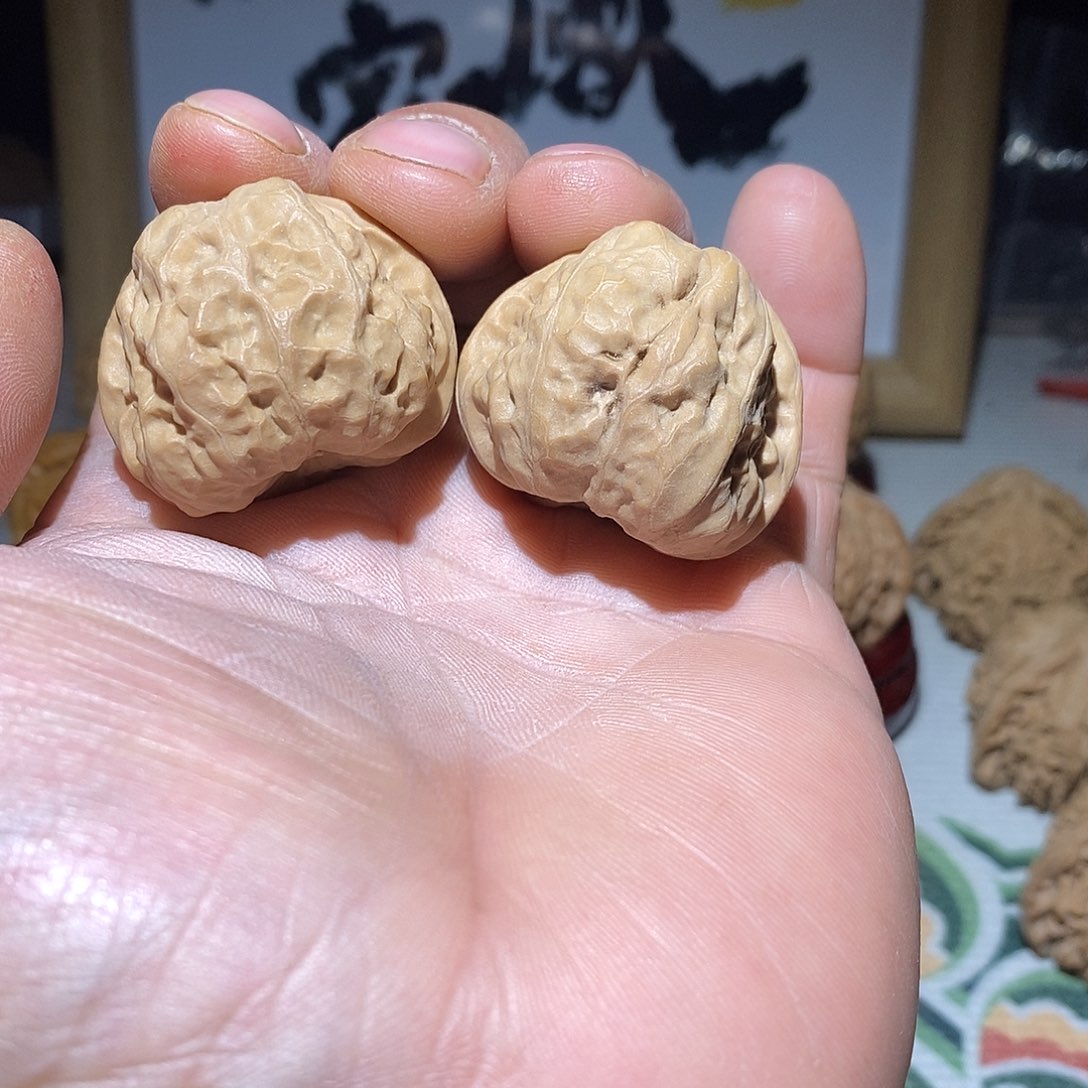 文玩核桃把件36尺蛤蟆头