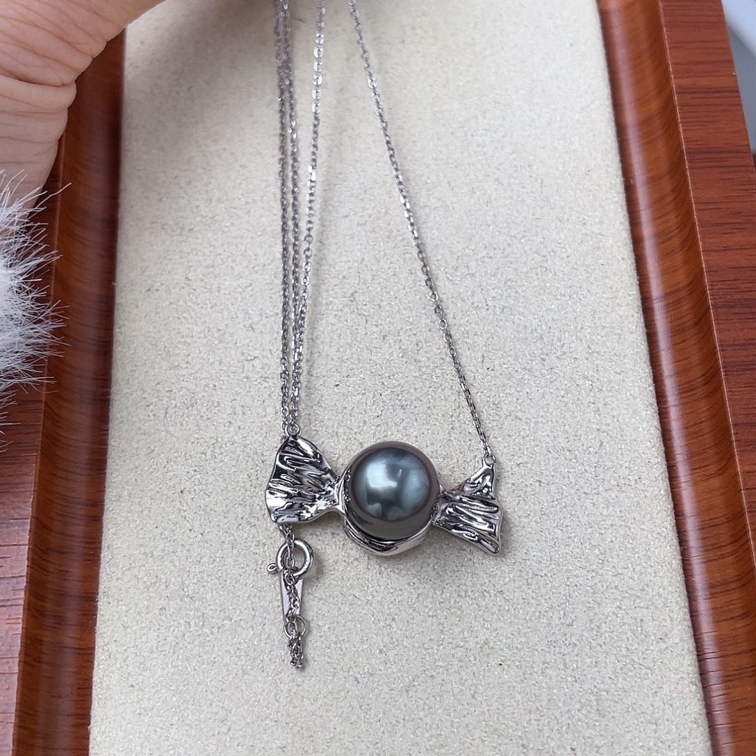 颈饰海水珍珠银S925镶嵌