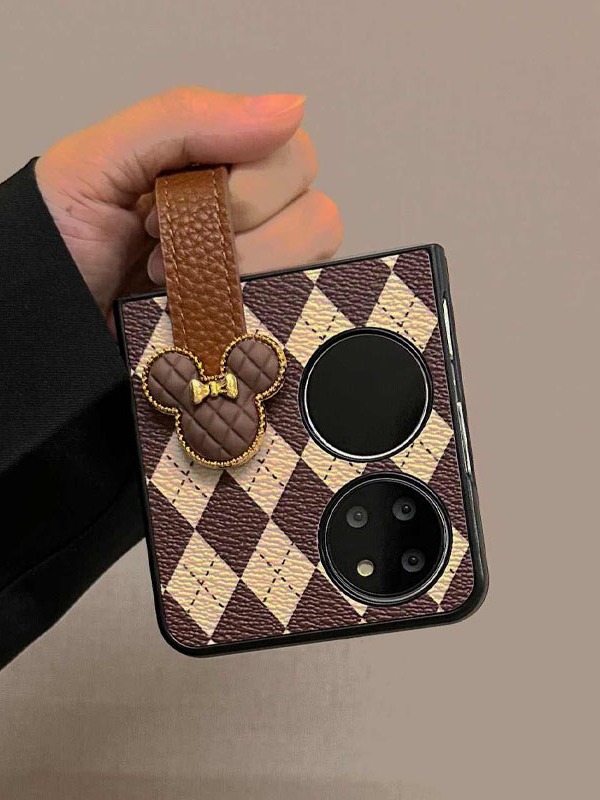 菱格腕带适用华为purax手机壳折叠屏pocket2防摔小米flip2荣耀