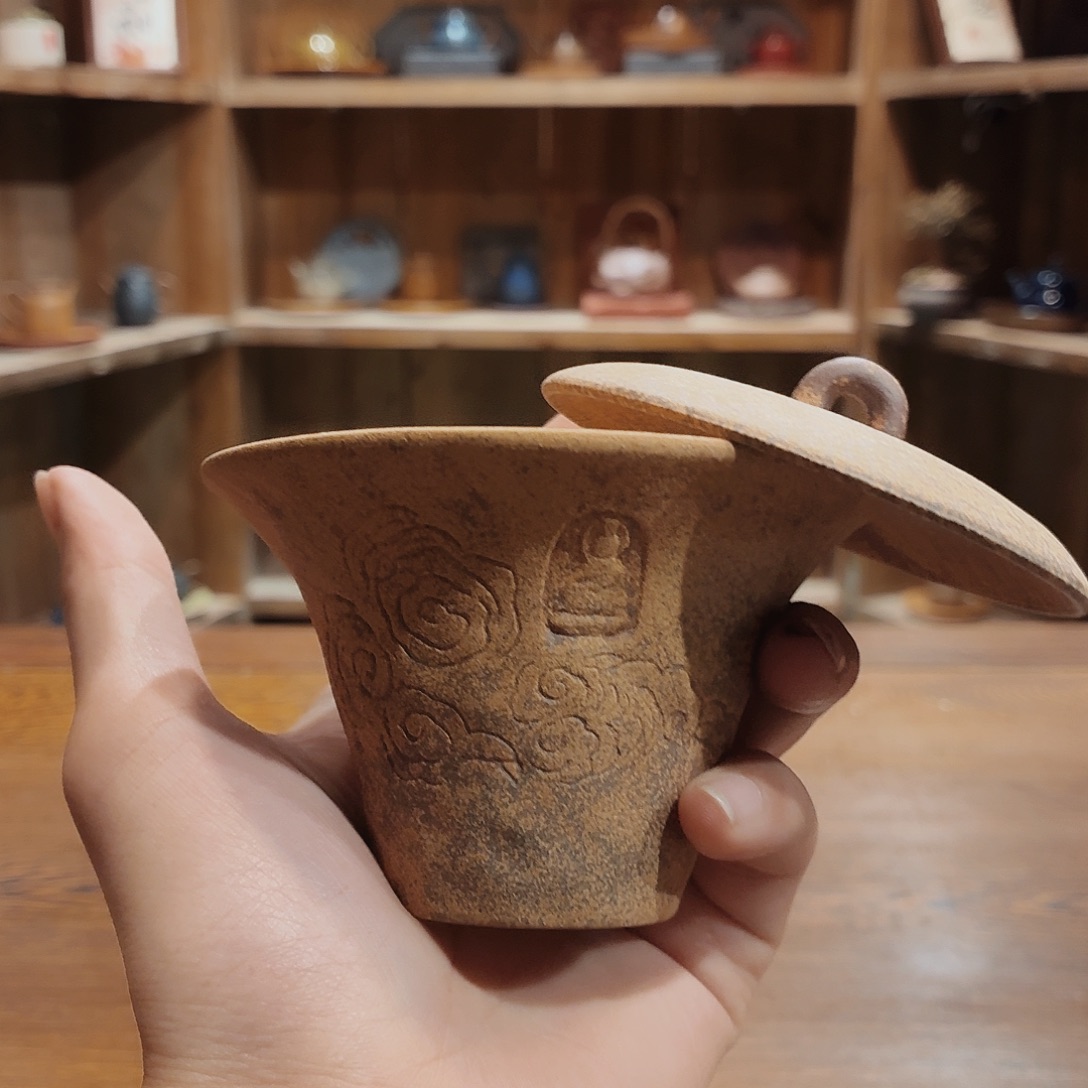 柴烧老岩泥茶器皿