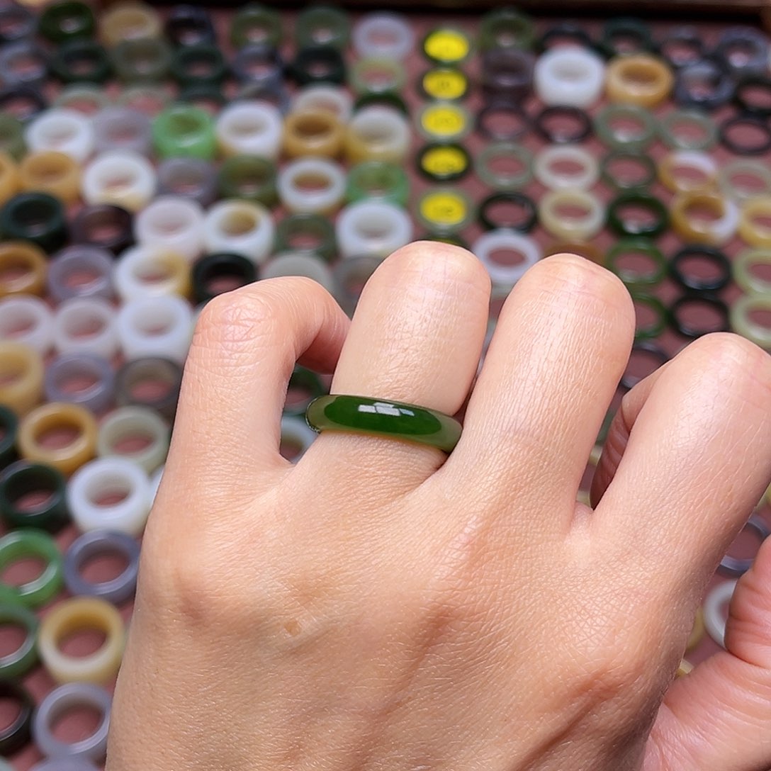 和田玉戒指未镶嵌16.4惊鸿