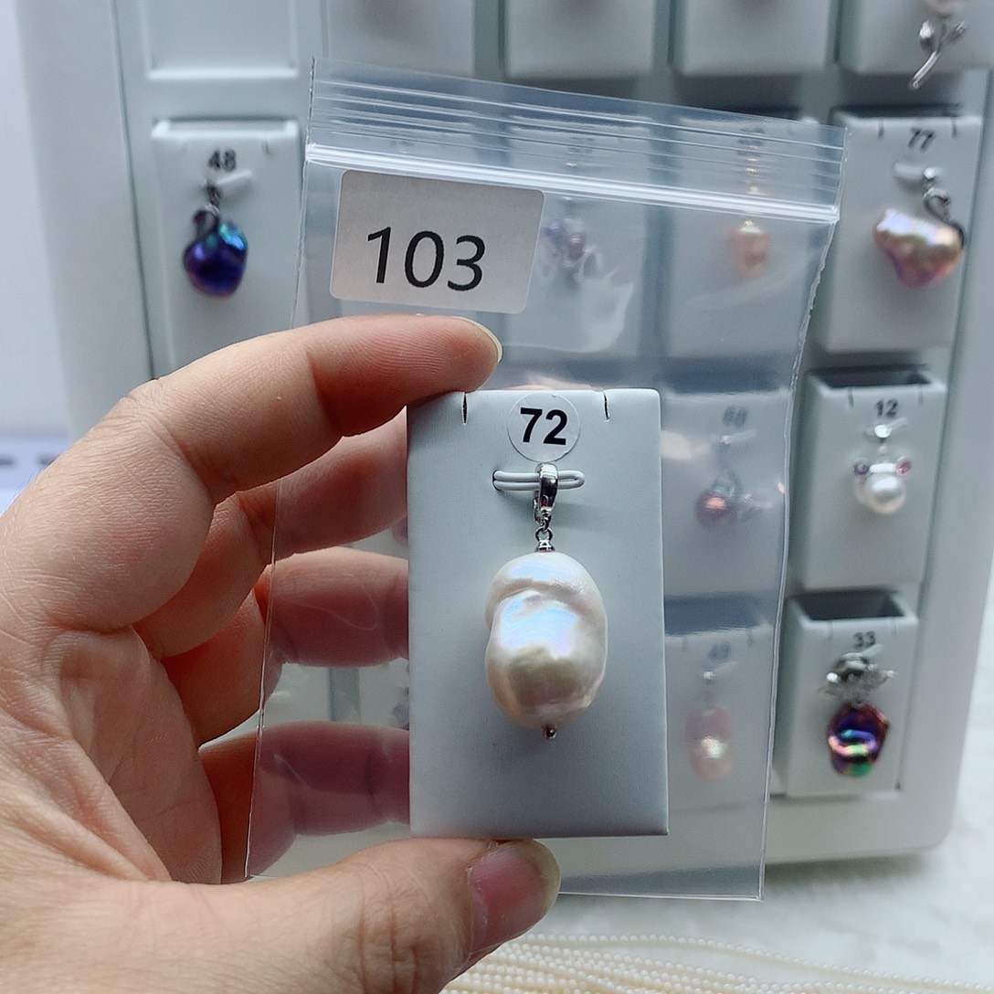 淡水珍珠吊坠(不含链)合金