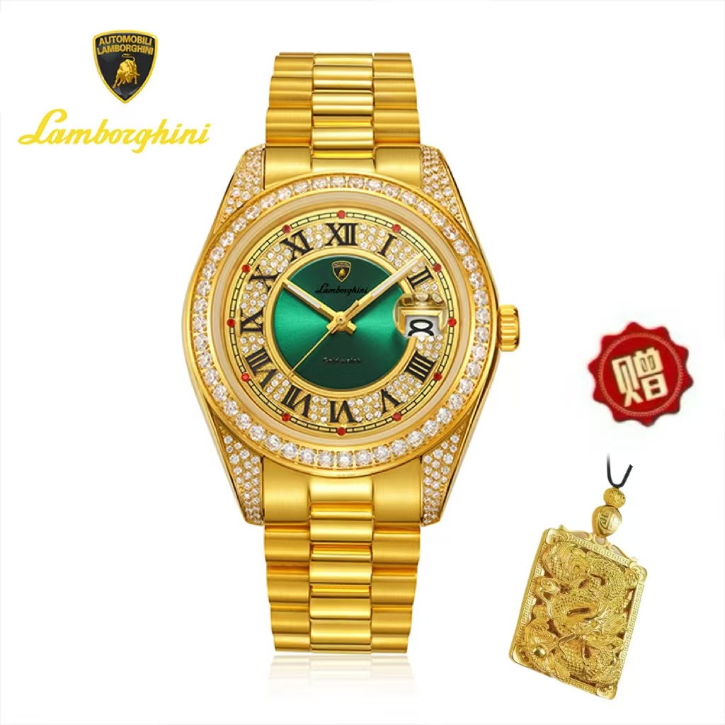 AutomobiliLamborghiniW兰博基尼时尚商务男士聚宝盆腕表8509G