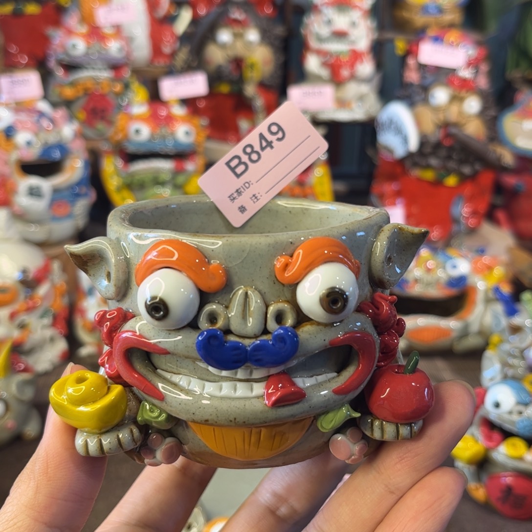 泥塑纯手工茶宠摆件