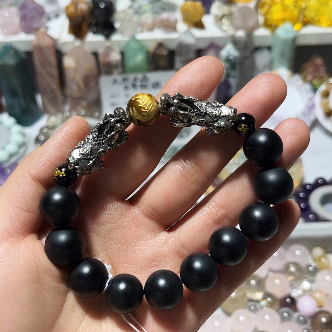 珠宝半成品水晶未镶嵌黑曜设计款卡14