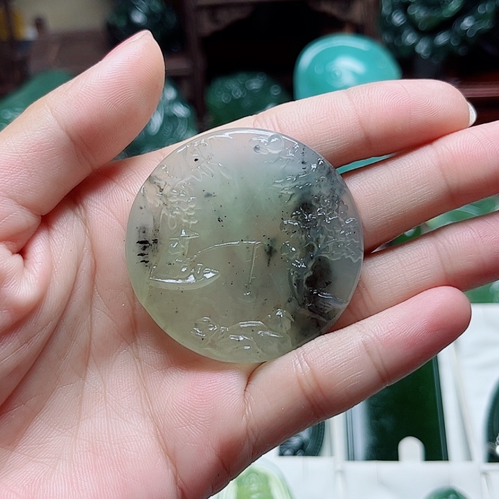 未镶嵌蛇纹石玉岫玉