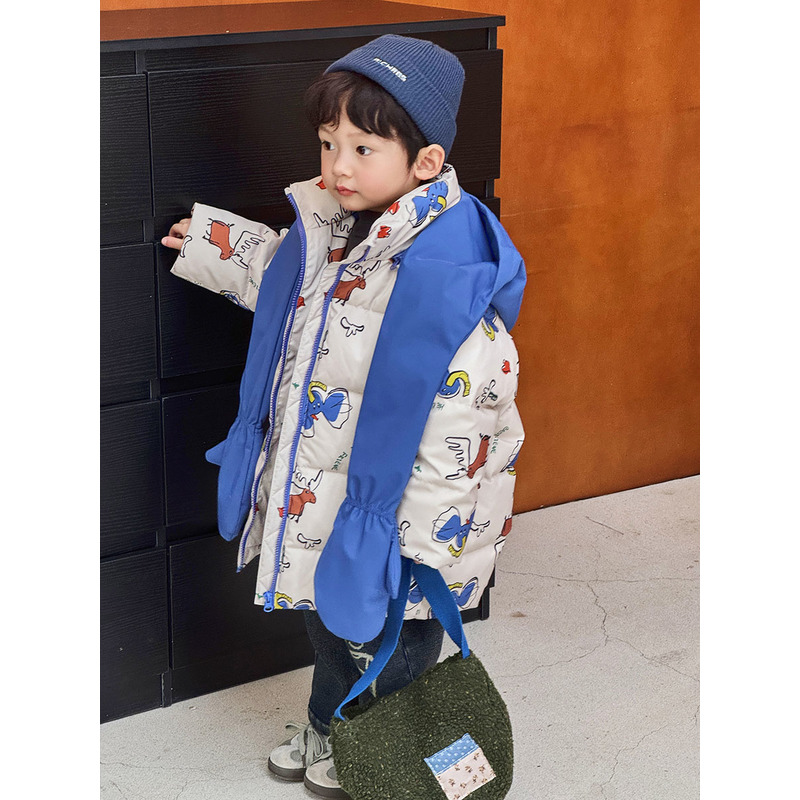 AMILRIS安米莉/Y9551-36501/趣味戴帽羽绒服/男小童90-130码/2025