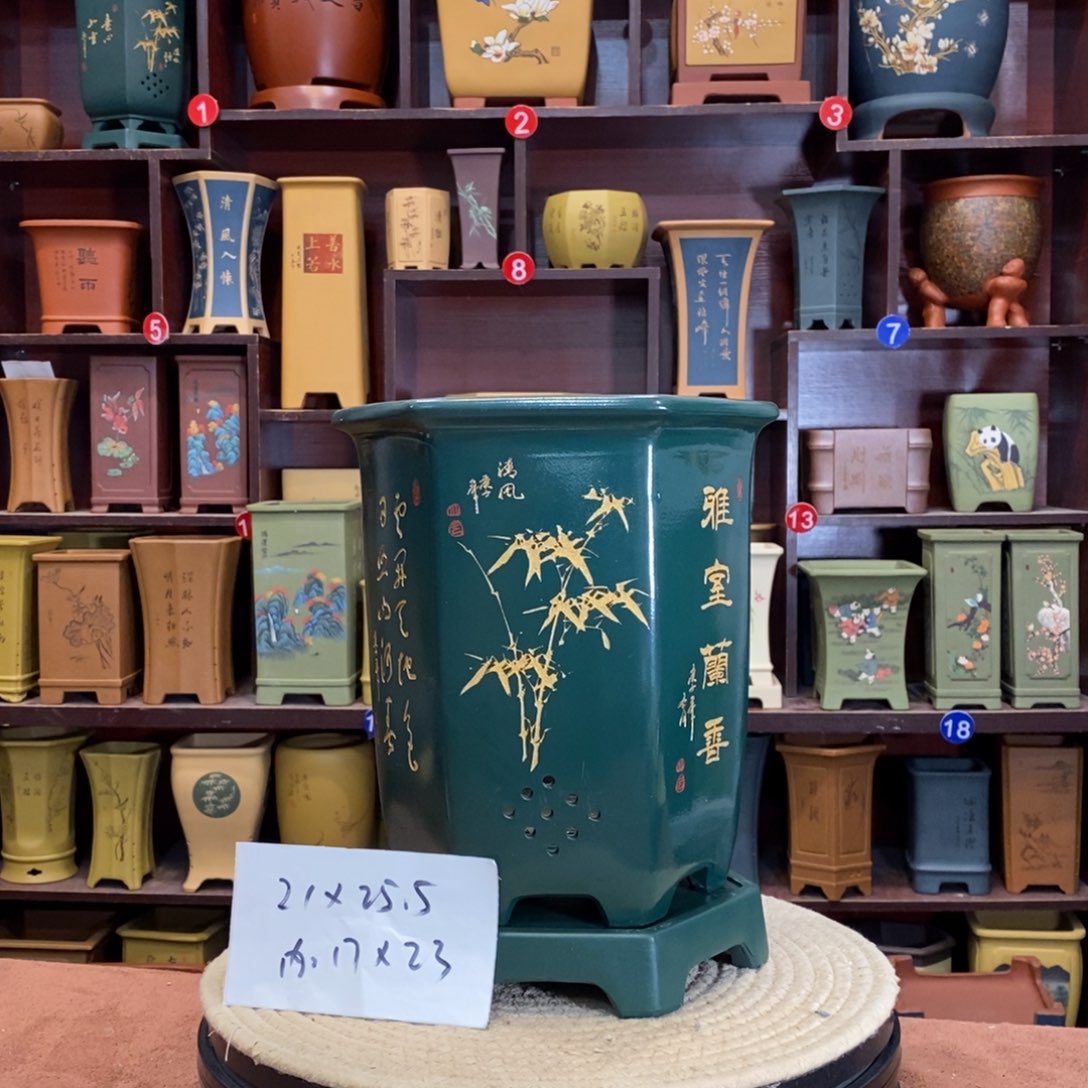 紫砂花盆紫砂花盆