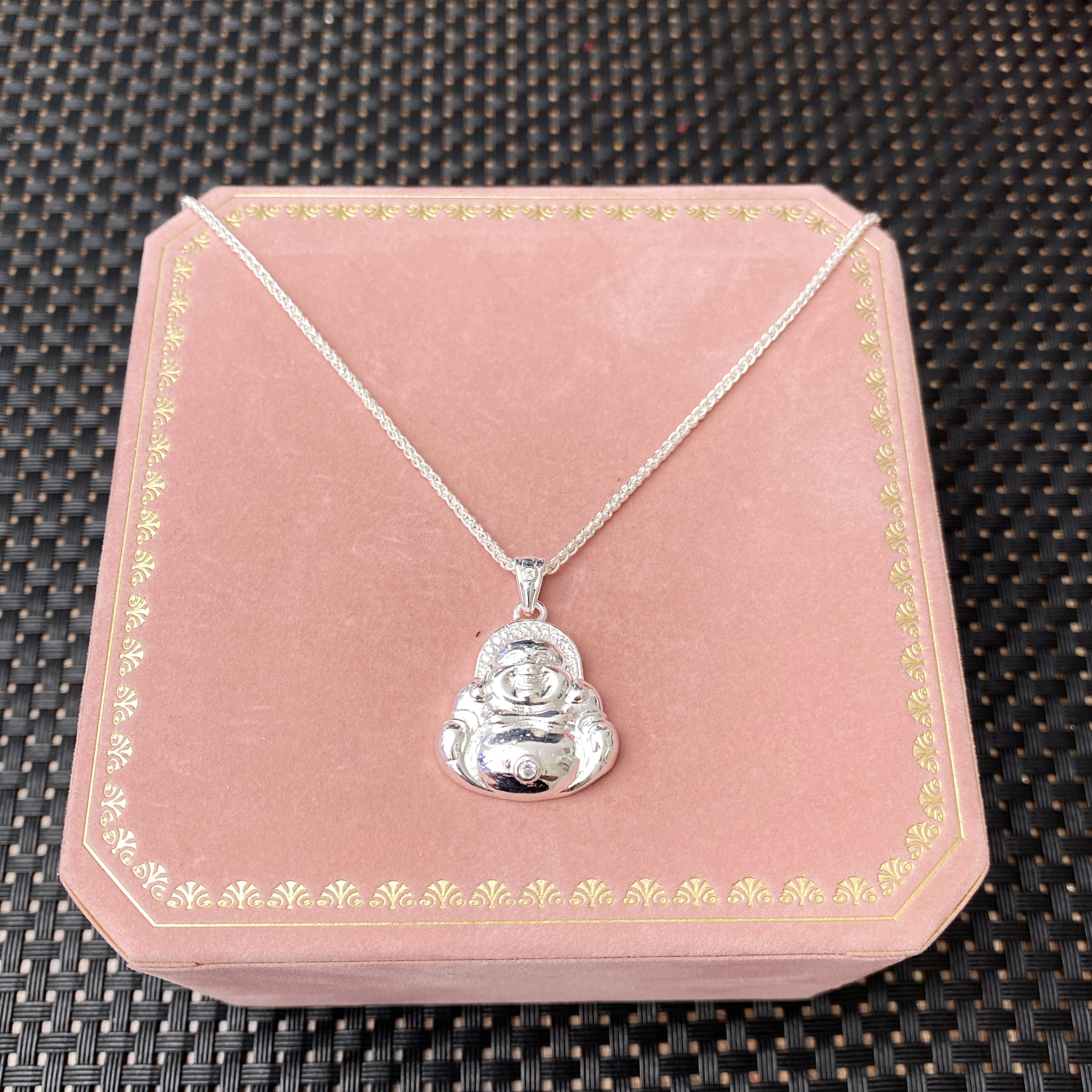 货号3026 佛公银项链 无礼盒