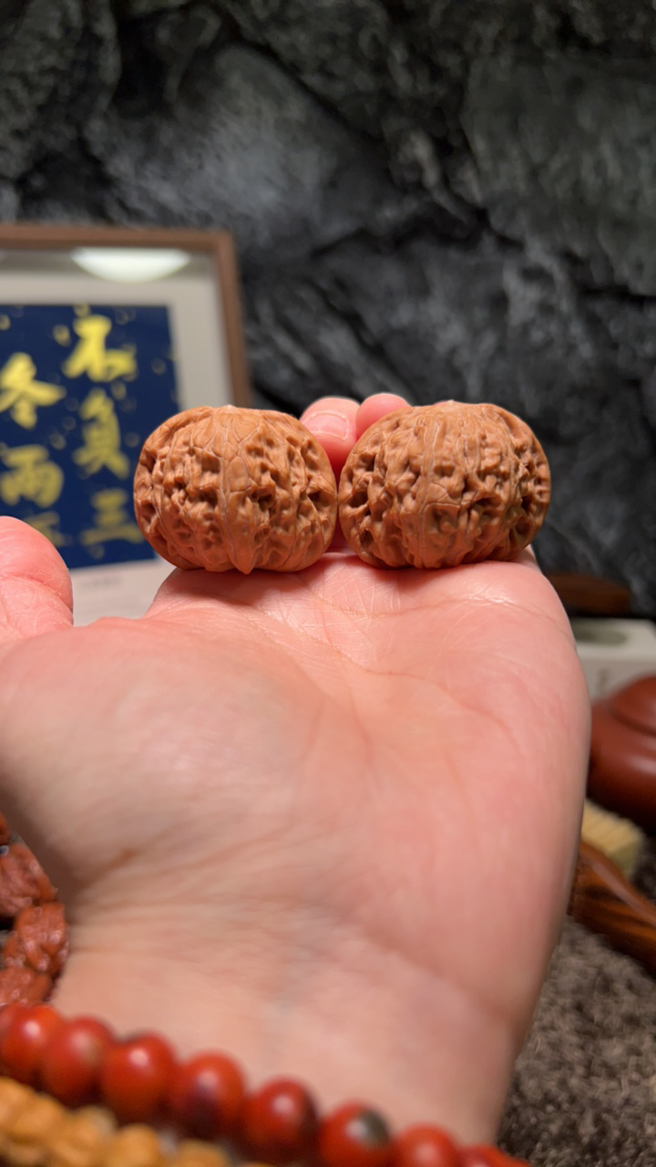 文玩核桃 房山磨盘6714号38尺寸