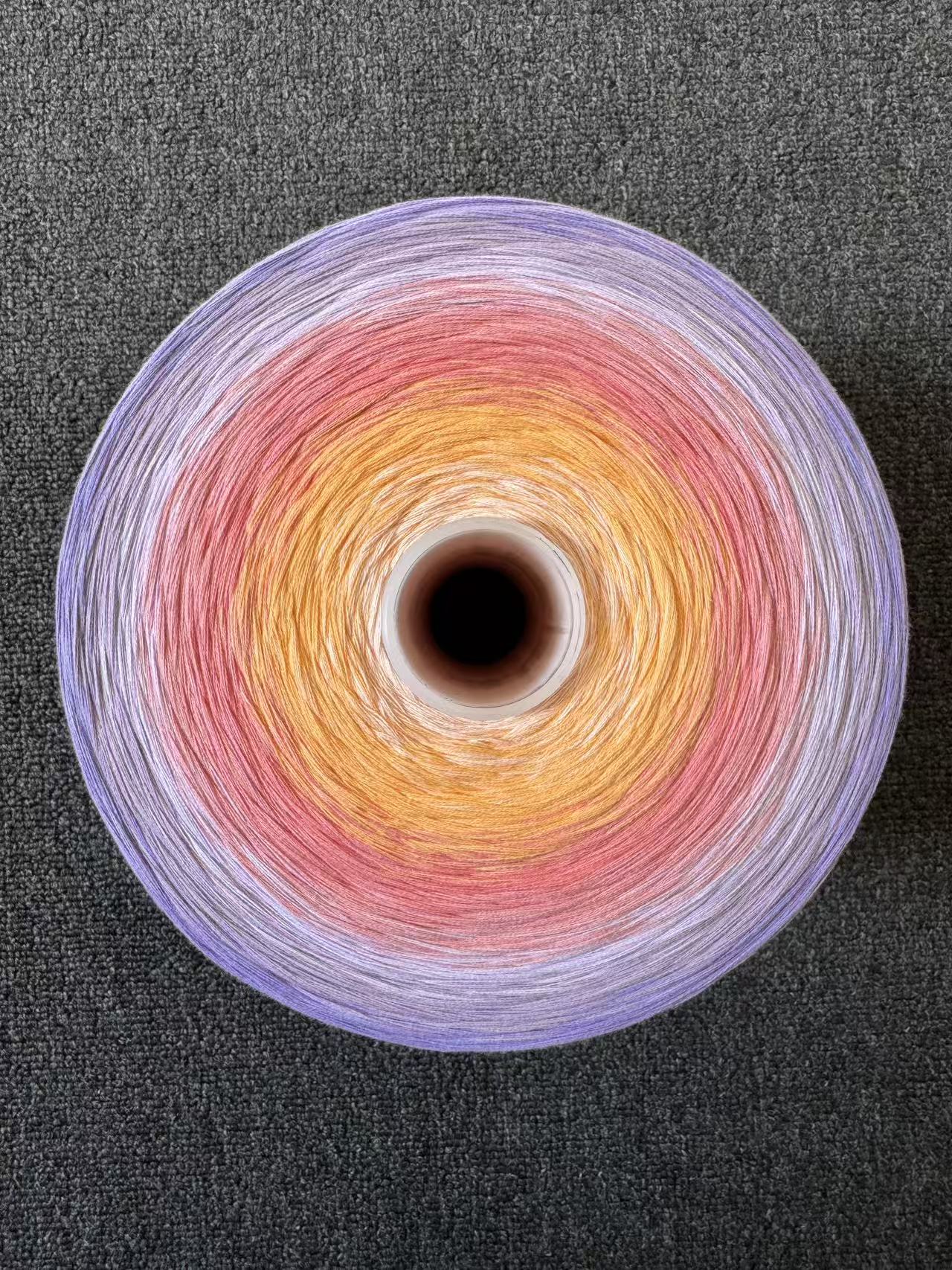 【粉紫软糖】100%棉渐变色棉线手编DIY毛线团