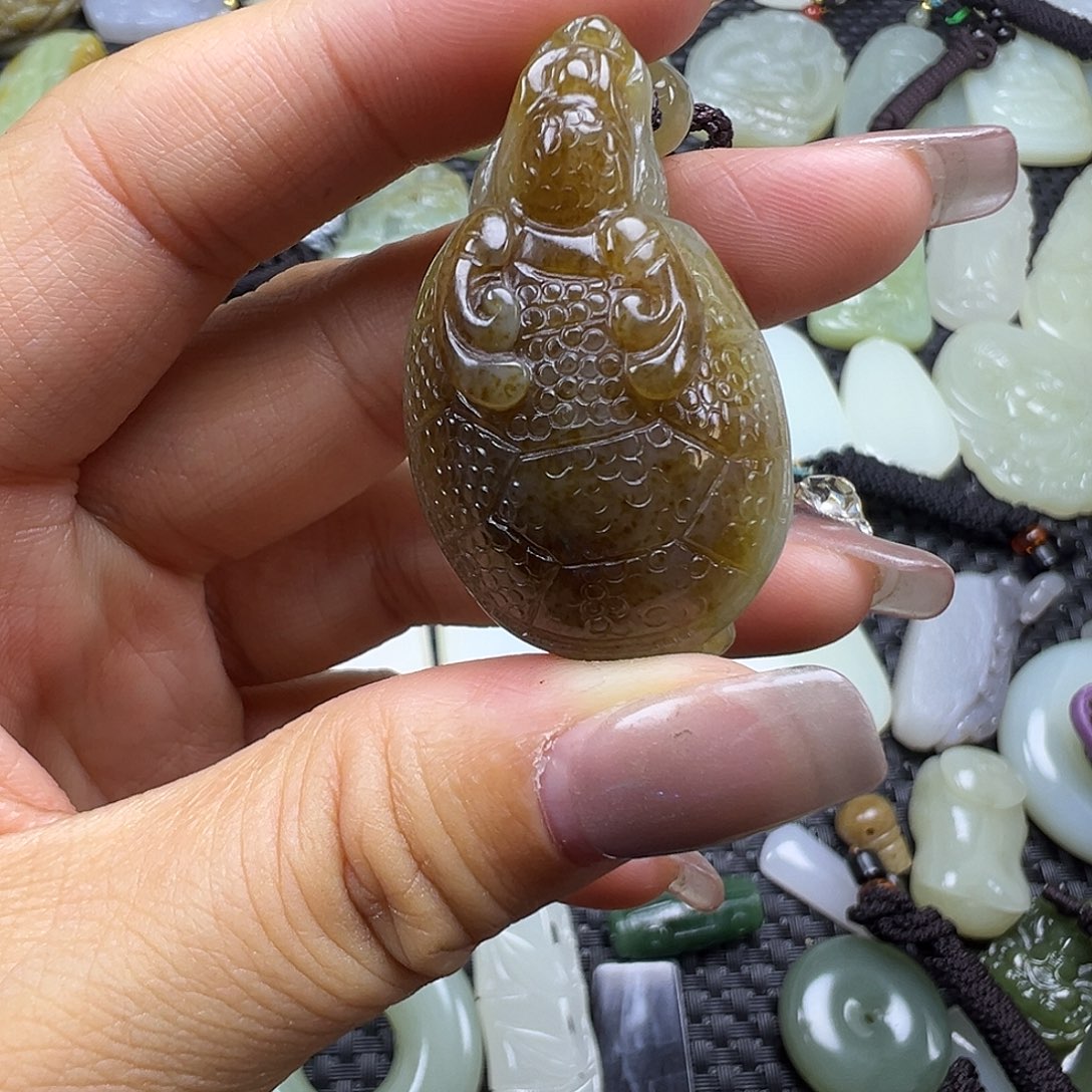 和田玉未镶嵌吊坠(不含链)卡42