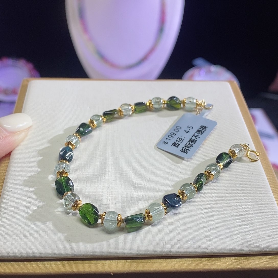 碧玺手链未镶嵌随形