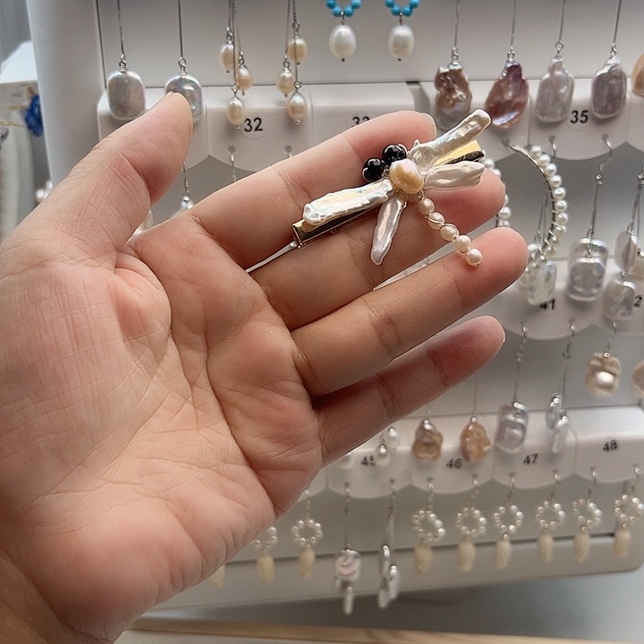 发夹未镶嵌淡水珍珠