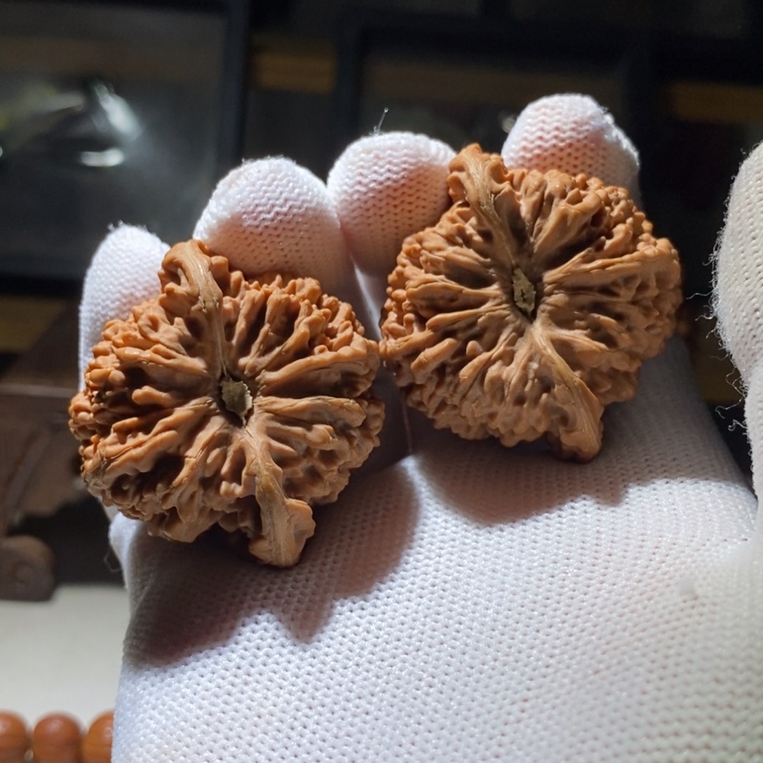 隔***傅文玩核桃吊坠满天星41