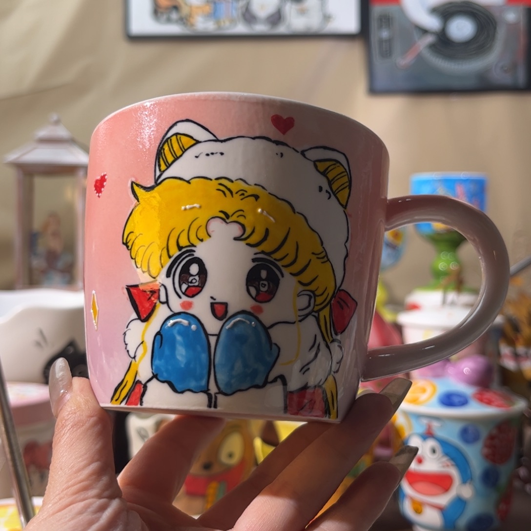 杯景德镇陶瓷手绘水杯