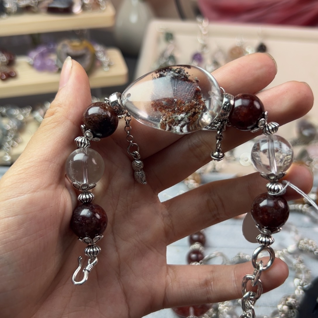 水晶手链合金招****务手串