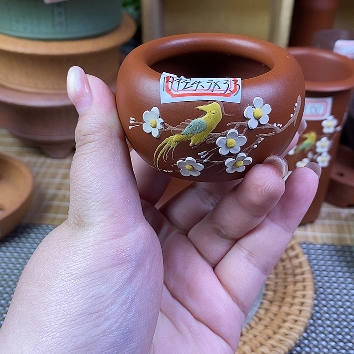 琉璃手工艺品宜兴紫砂精品花盆