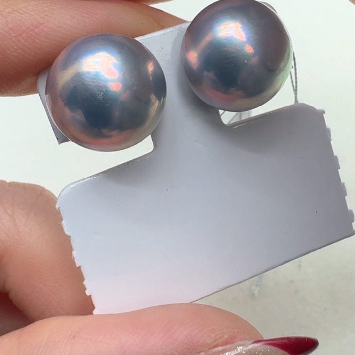 拼合珍珠（马贝珠）耳饰未镶嵌