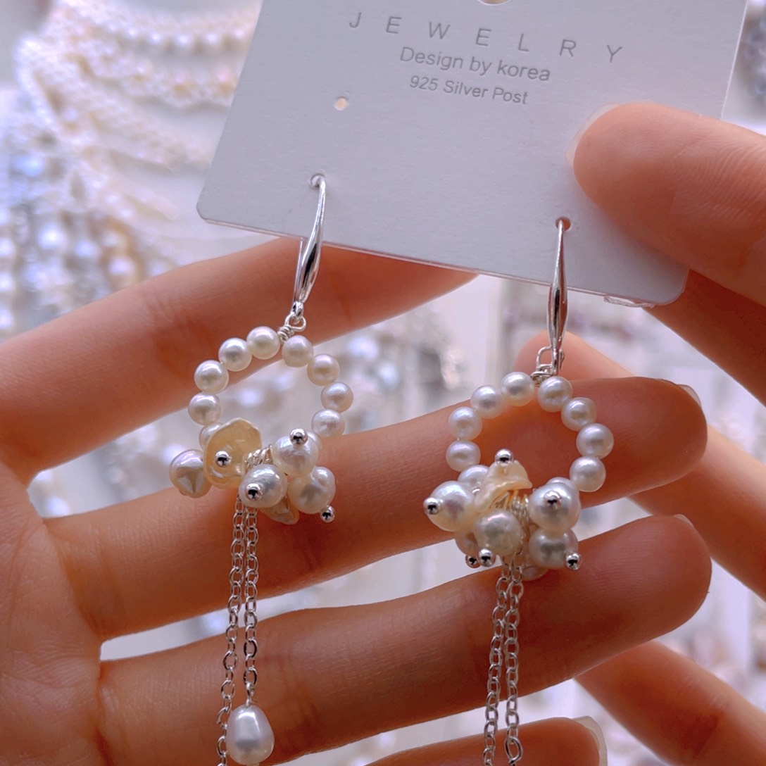 未镶嵌耳饰淡水珍珠