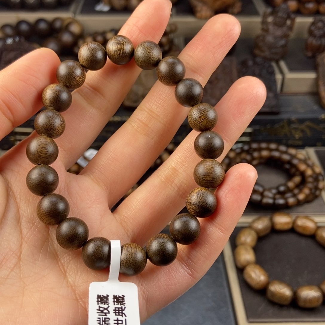 沉香手串嘉**梦越南芽庄白奇楠