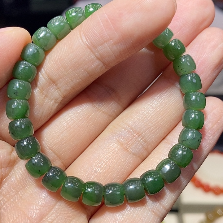 和田玉未镶嵌手链和田玉直切