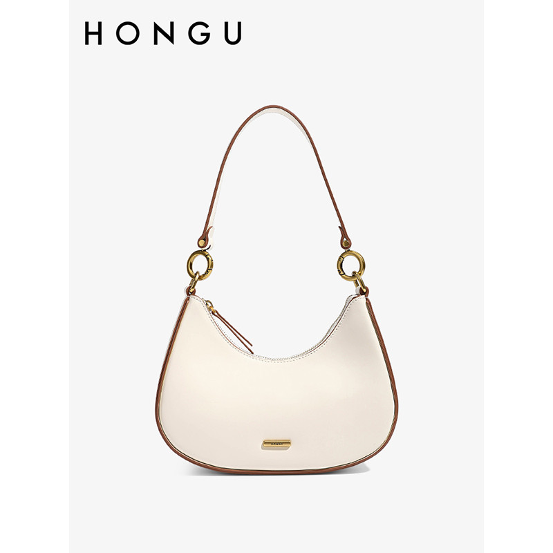 HONGU/红谷时尚新款真皮女士简约腋下肩包单肩挎包女包包H5145594