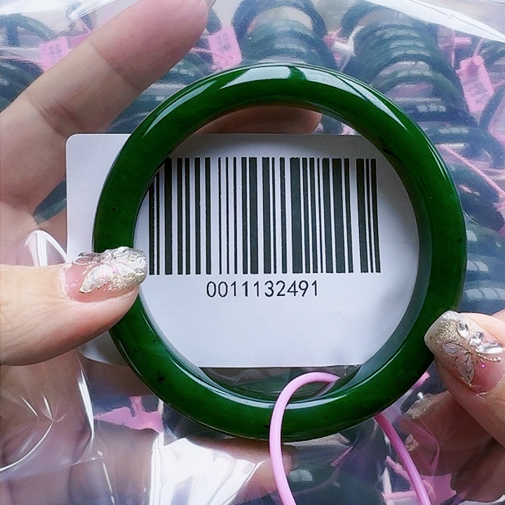 和田玉（碧玉）手镯未镶嵌湘*6061