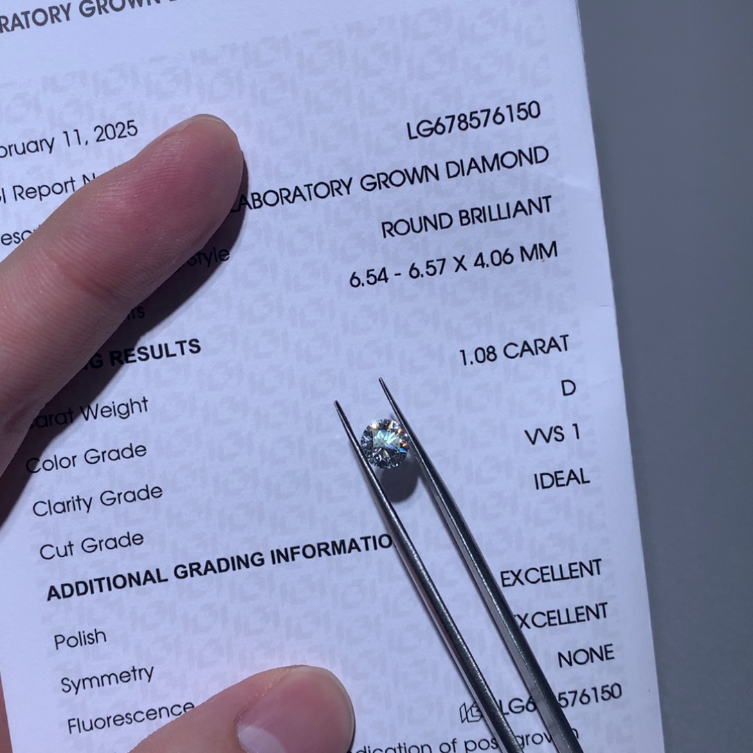 实验室培育钻石裸石未镶嵌