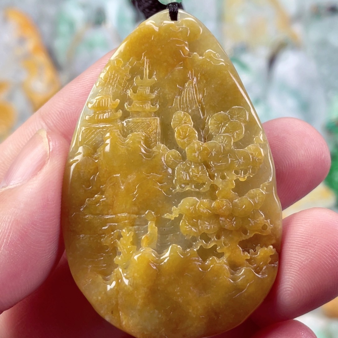 翡翠未镶嵌吊坠(不含链)