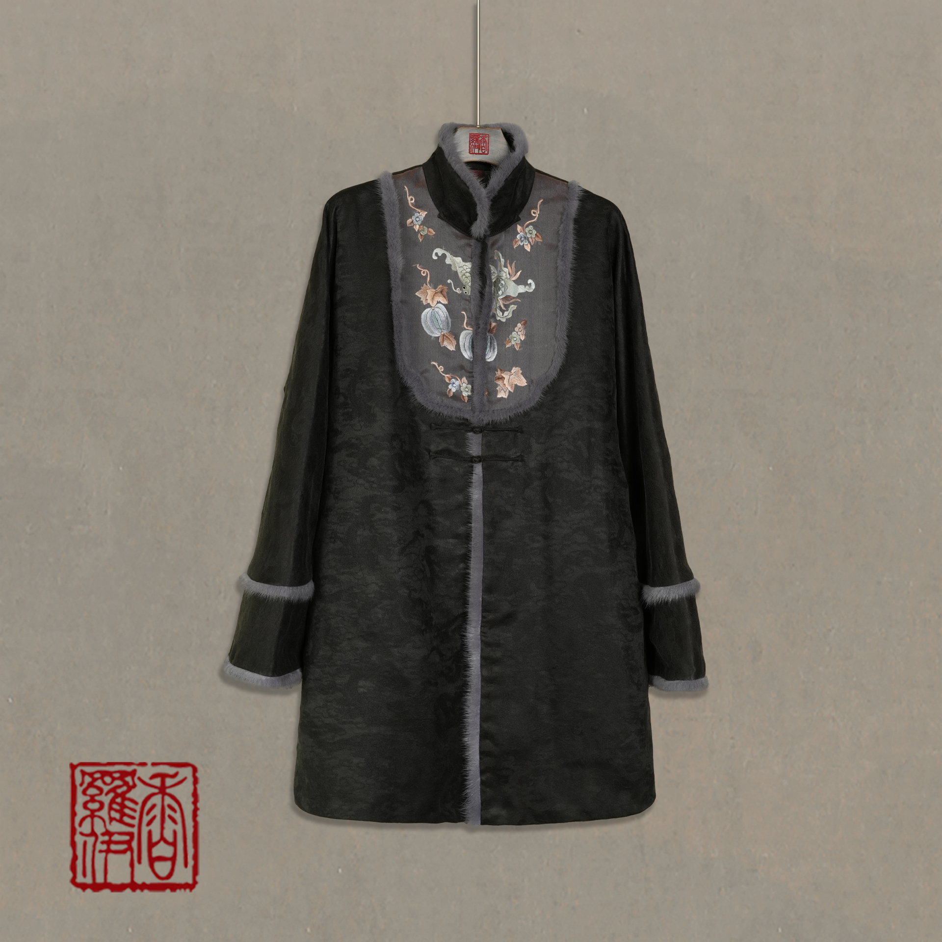 香罗伊【乌衣秋实】传统中式汉服绣花上衣