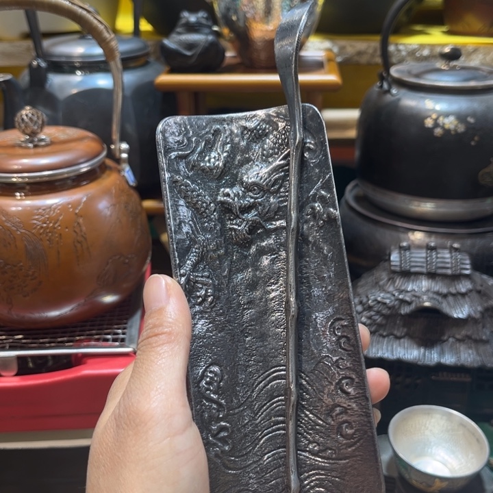蜜安罐瓷香炉锡茶则
