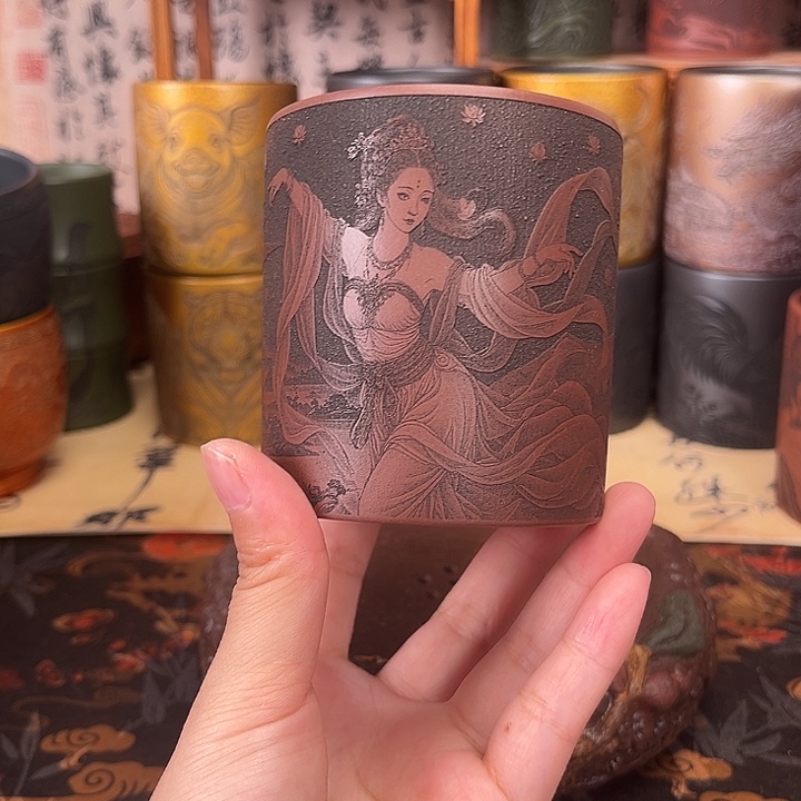 茶杯紫砂宜兴紫砂茶具正品