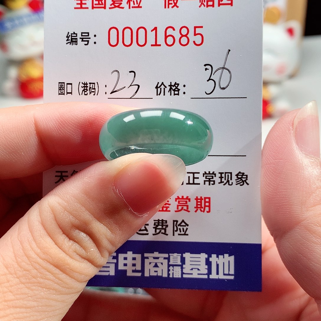 翡翠戒指未镶嵌1685