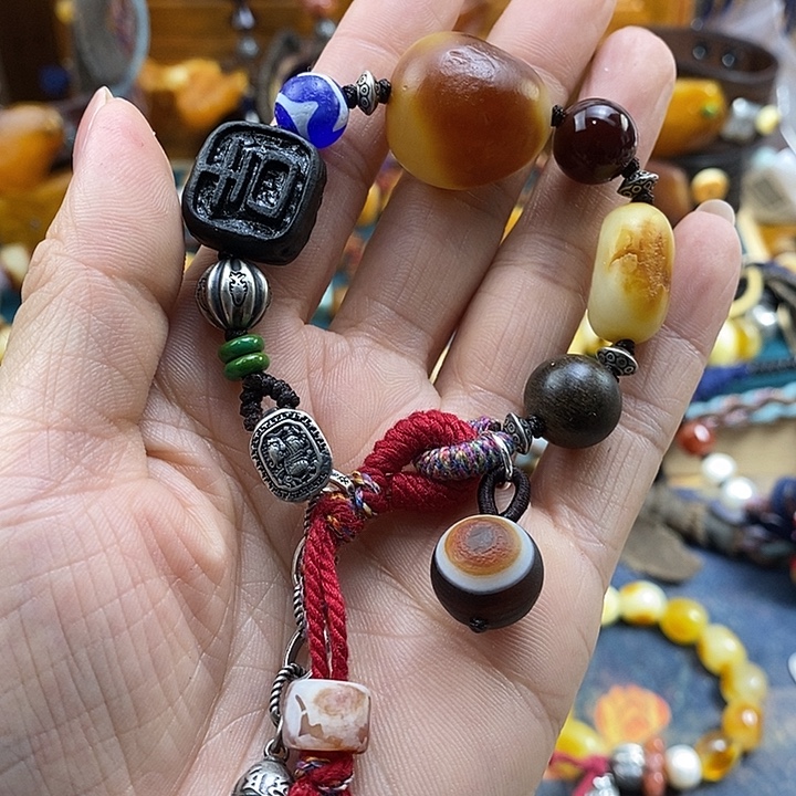 蜜蜡未镶嵌手链手链