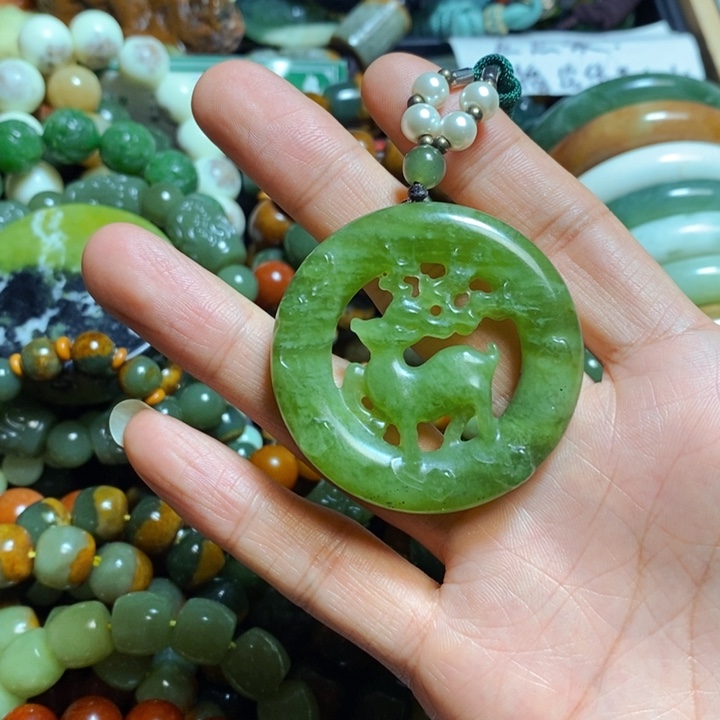 蛇纹石玉手链未镶嵌