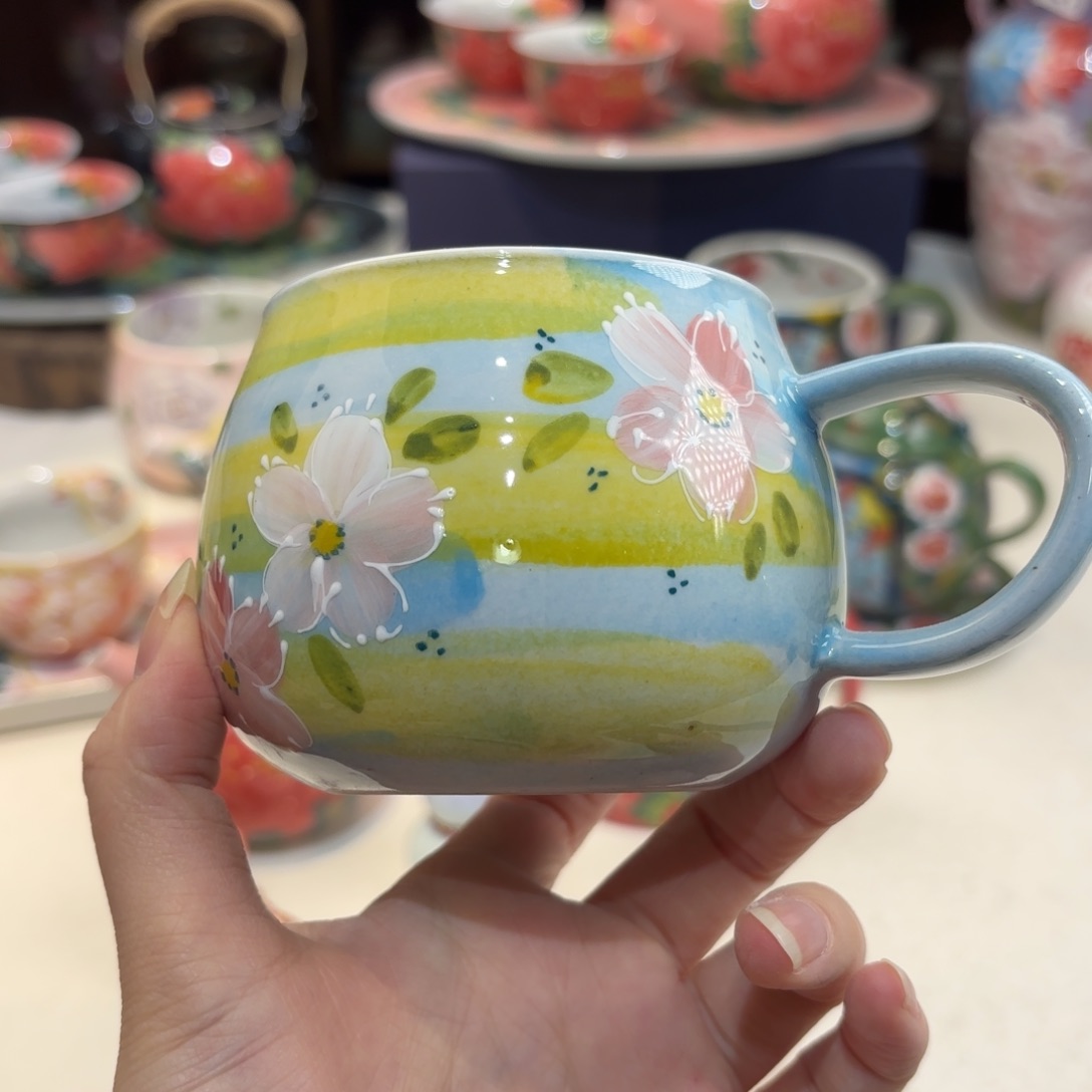 景德镇手绘高温釉下彩陶瓷茶具