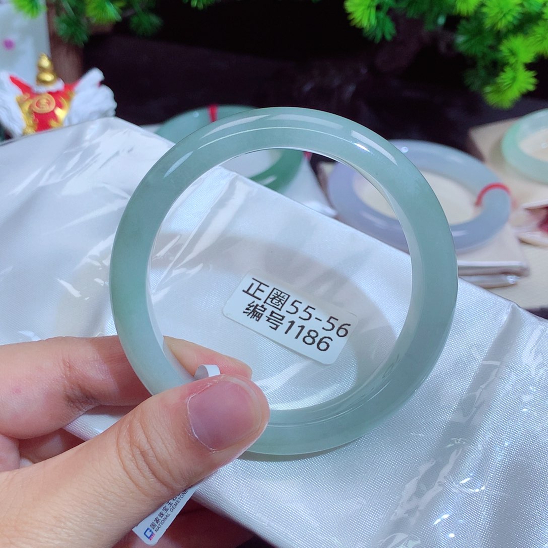 翡翠未镶嵌手镯1186