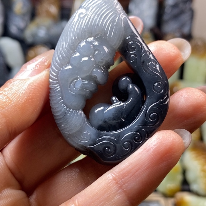 和田玉未镶嵌挂件