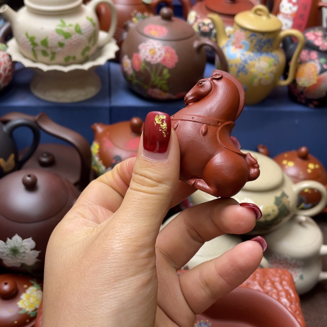 茶杯紫砂紫砂骏马