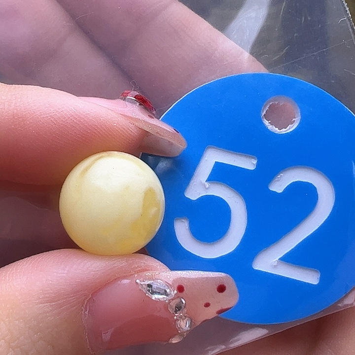 蜜蜡裸石未镶嵌微瑕12.8mm圆珠