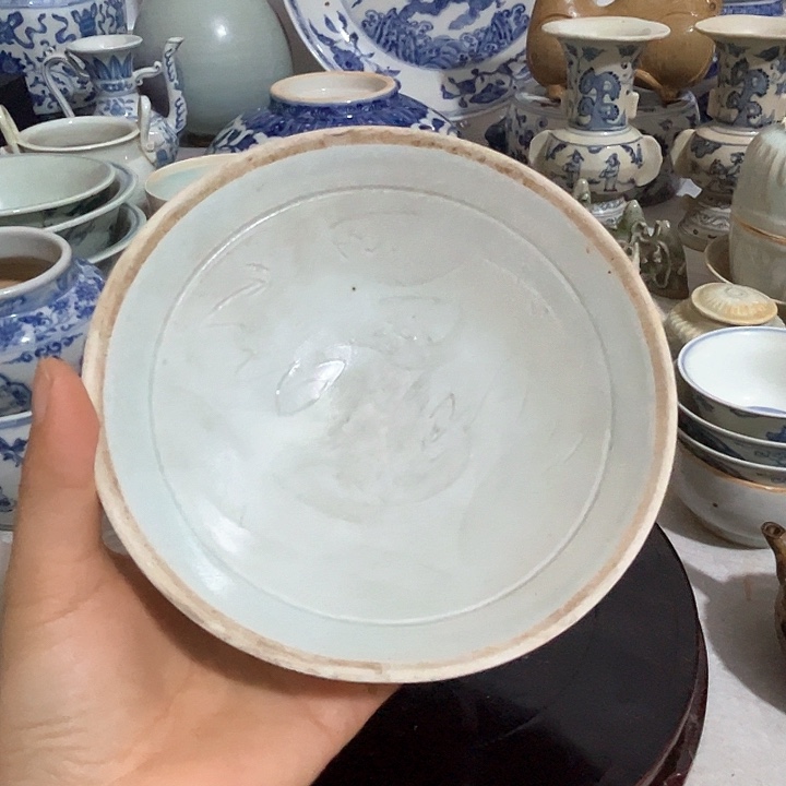 掌*的一个刻花的大碗88888