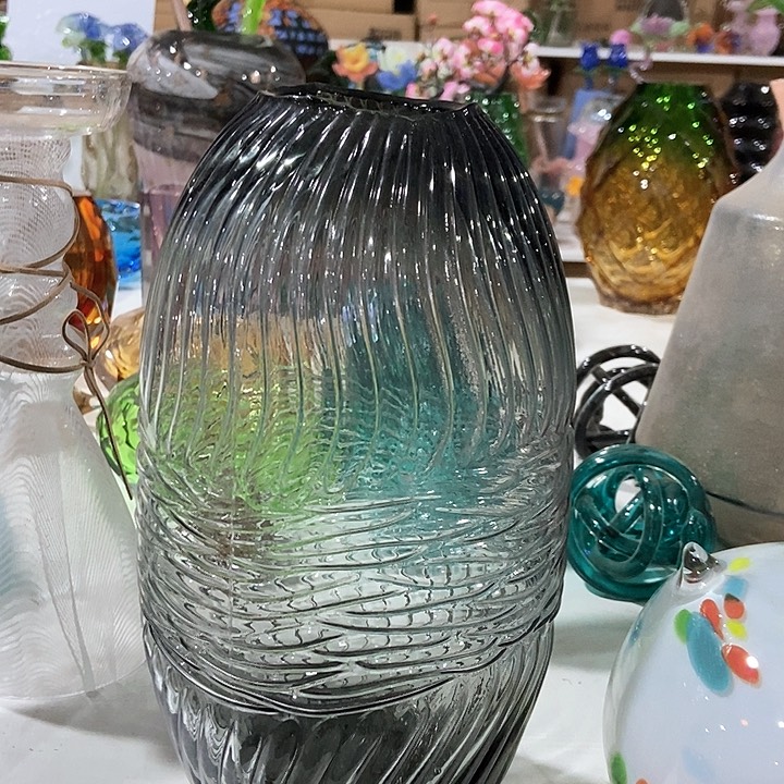 琉璃琉璃花瓶高31口6