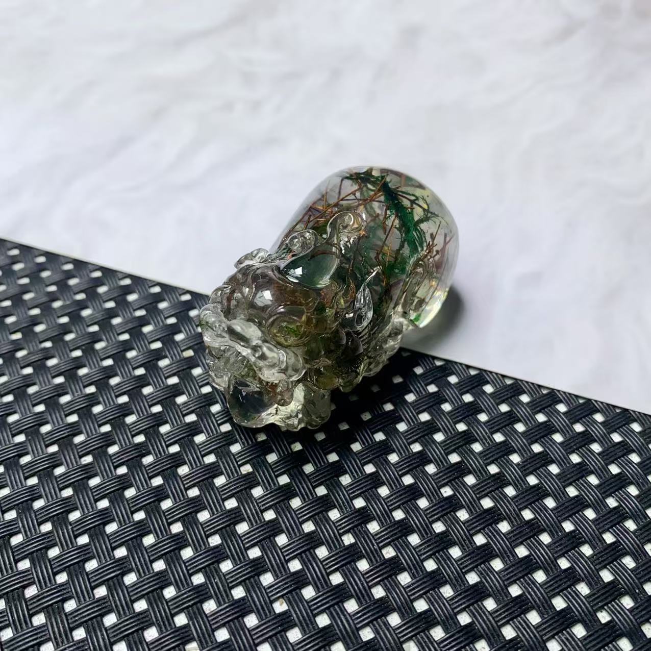 B303绿草皮休吊坠