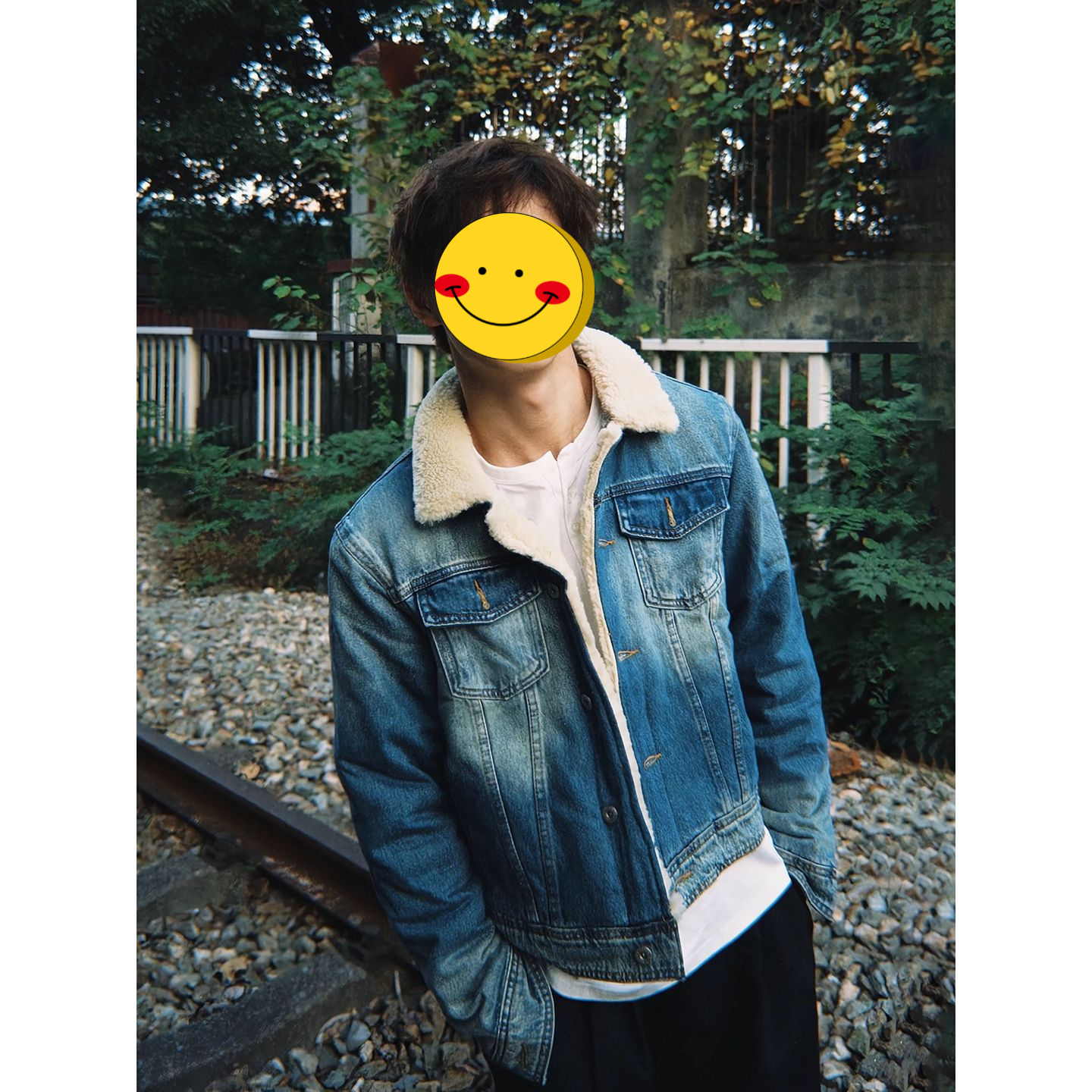 美式复古毛茸茸牛仔夹克棉服男冬季做旧加厚保暖棉衣情侣翻领外套