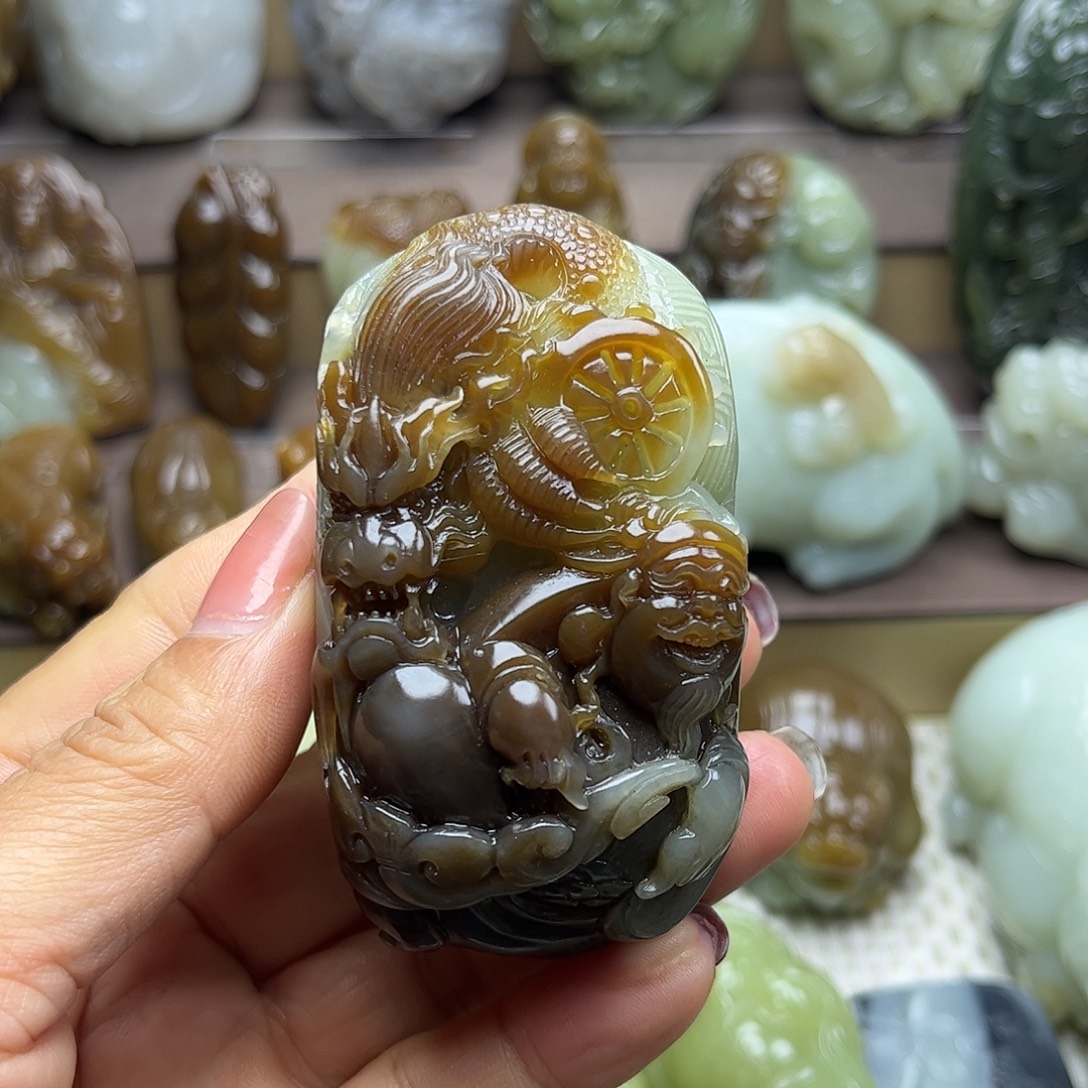 和田玉未镶嵌挂件