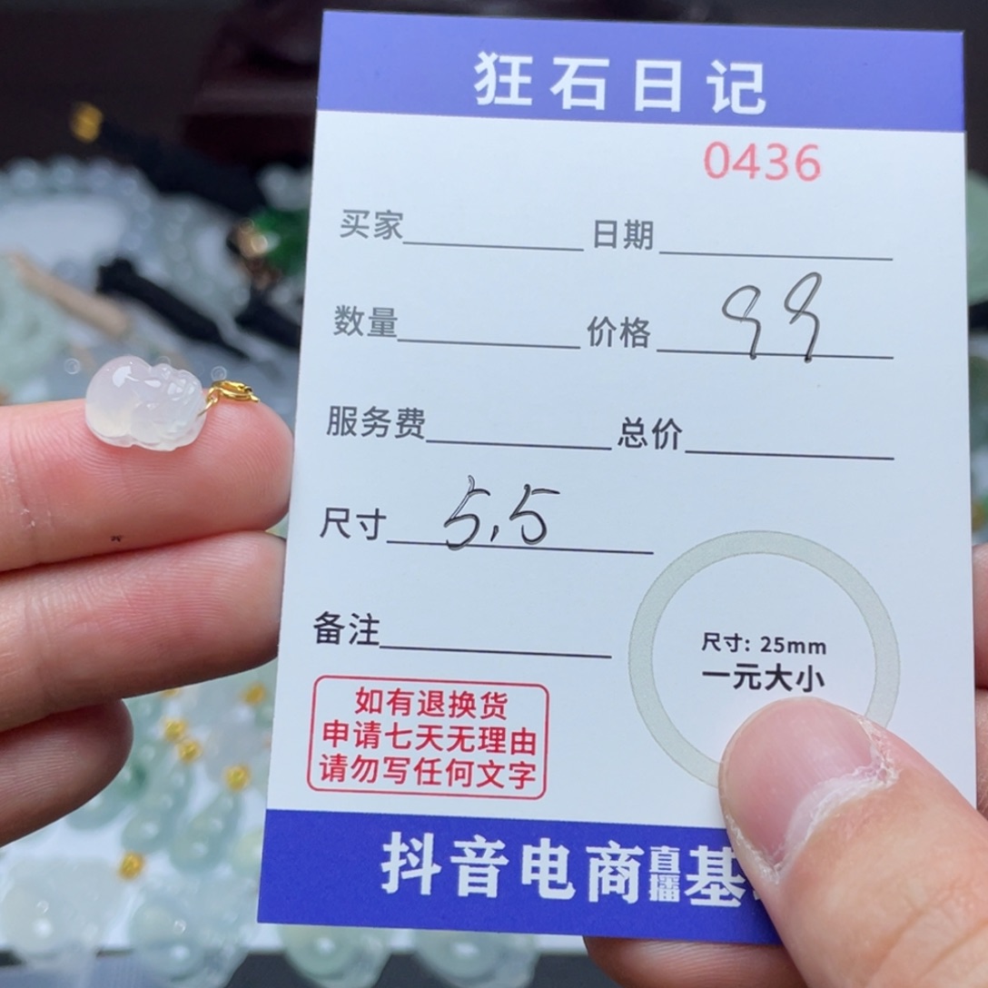 翡翠颈饰18K金镶嵌天然A货 缅甸翡翠 拍一发一