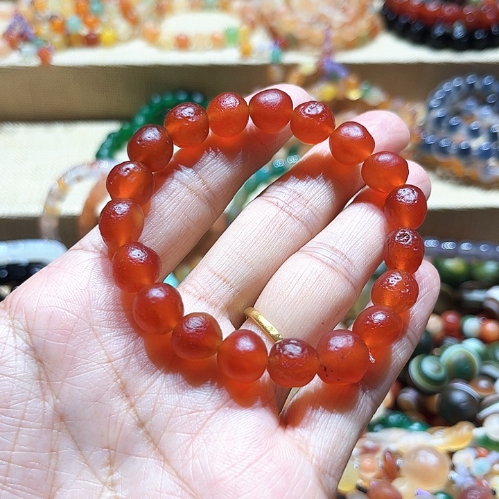 随***心玛瑙/玉髓未镶嵌手链