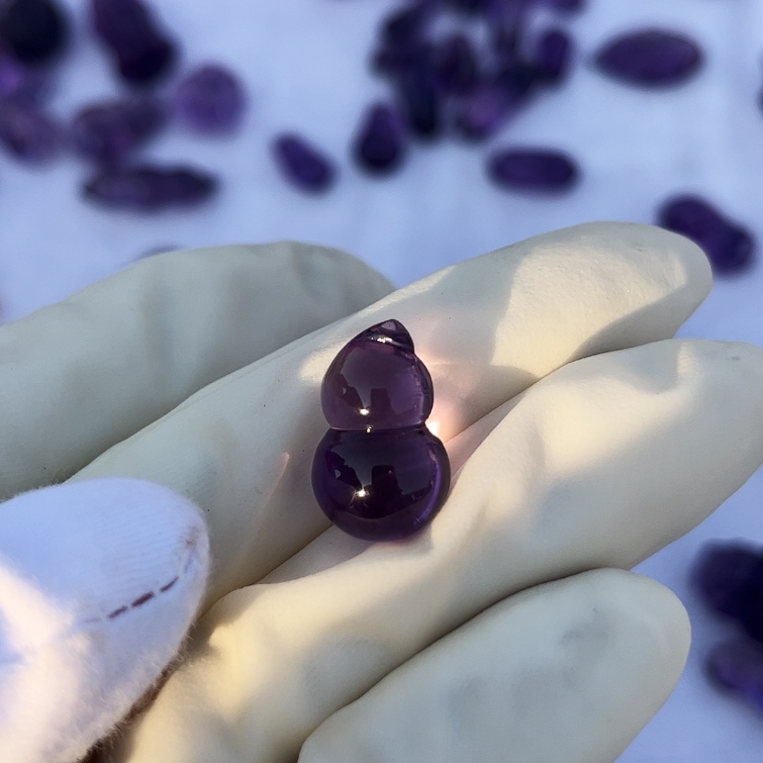 紫晶颈饰未镶嵌静**姝